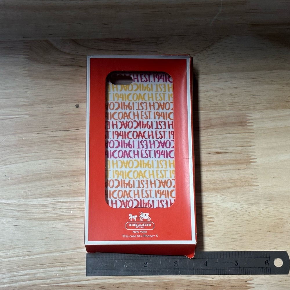 NWT Coach iPhone 5 Case